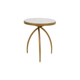 Bijzettafel - Wit - Marmer - 40 cm