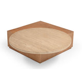 Bijzettafel Numa Naturel Travertin 60 cm