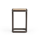 Bijzettafel Arvid Bruin Travertin 58 cm