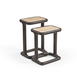 Bijzettafel Arvid Bruin Travertin 58 cm