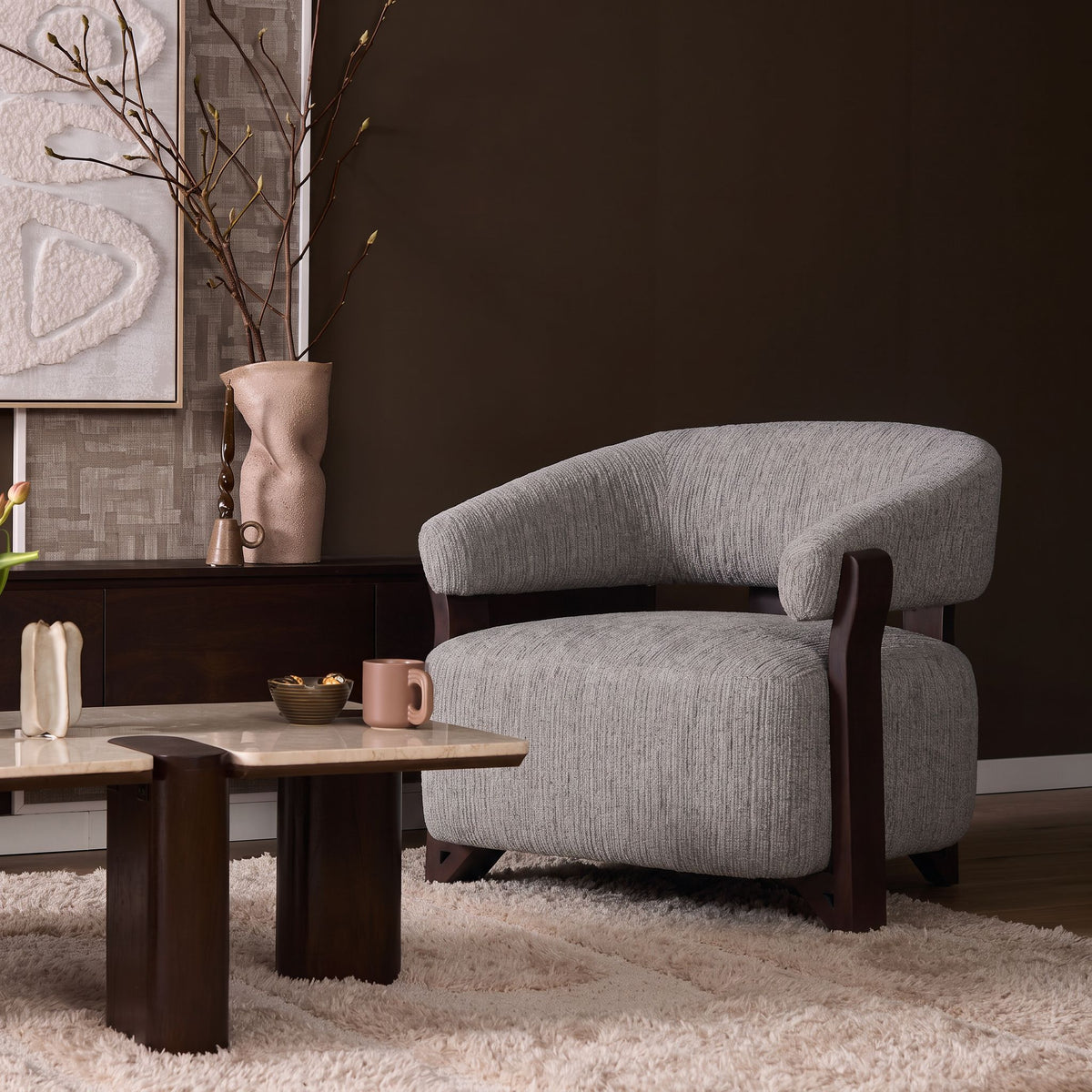 Fauteuil Juun Taupe