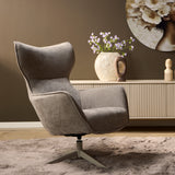 Fauteuil - Draaibaar - Taupe - Stof