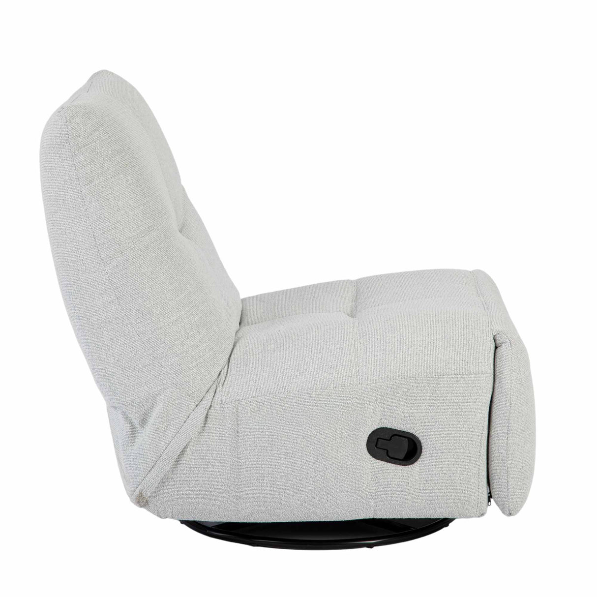 Relaxfauteuil - Lichtgrijs - Verstelbaar - Draaibaar - Modern