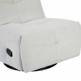 Relaxfauteuil - Lichtgrijs - Verstelbaar - Draaibaar - Modern