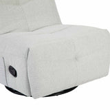 Relaxfauteuil - Lichtgrijs - Verstelbaar - Draaibaar - Modern