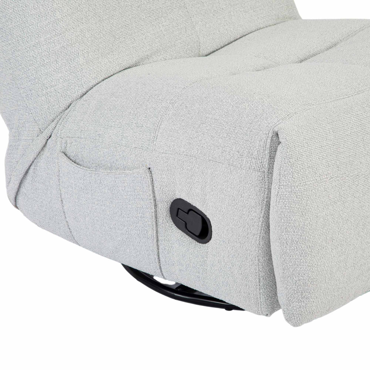 Relaxfauteuil - Lichtgrijs - Verstelbaar - Draaibaar - Modern