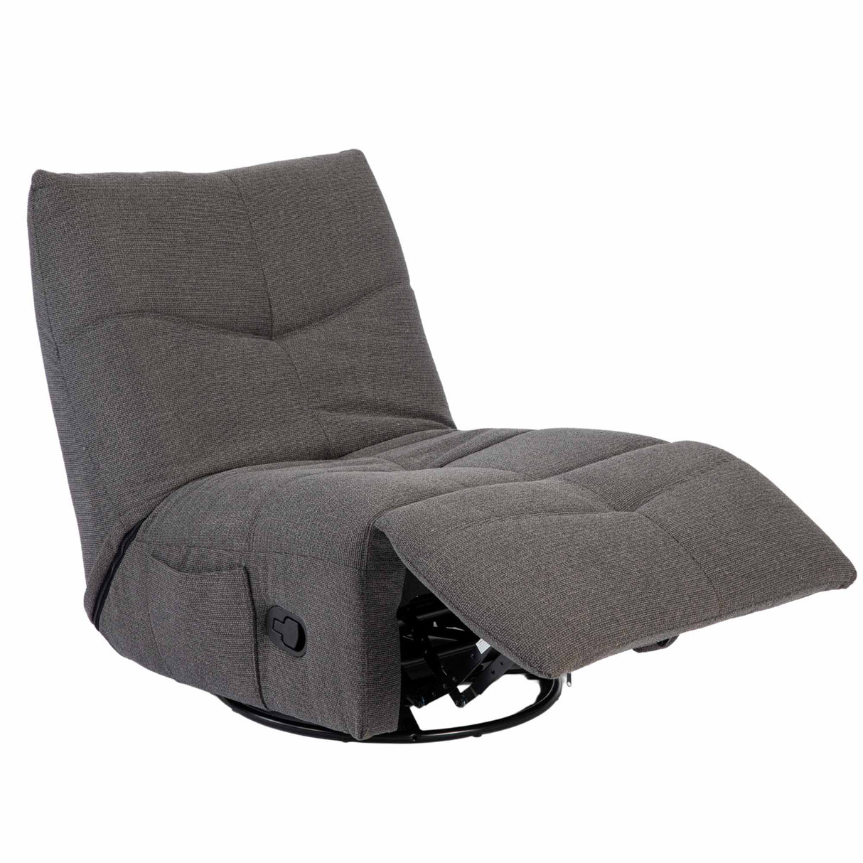 Relaxfauteuil - Antraciet - Verstelbaar - Draaibaar - Modern