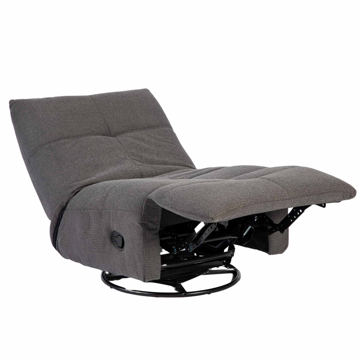 Relaxfauteuil - Antraciet - Verstelbaar - Draaibaar - Modern