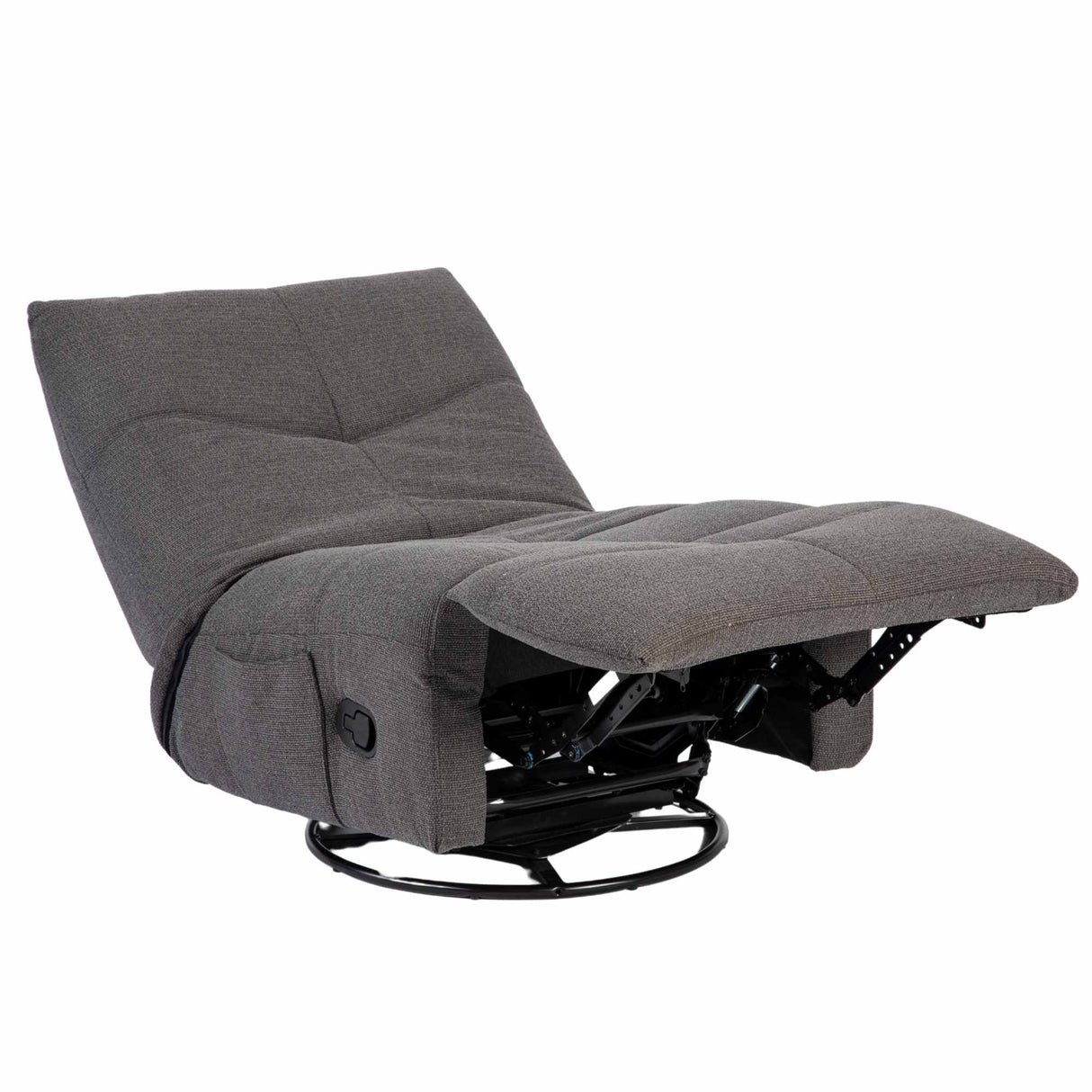 Relaxfauteuil - Antraciet - Verstelbaar - Draaibaar - Modern