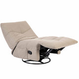 Relaxfauteuil - Off-white - Verstelbaar - Draaibaar - Modern