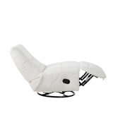 Relaxfauteuil - Off-white - Verstelbaar - Draaibaar - Modern