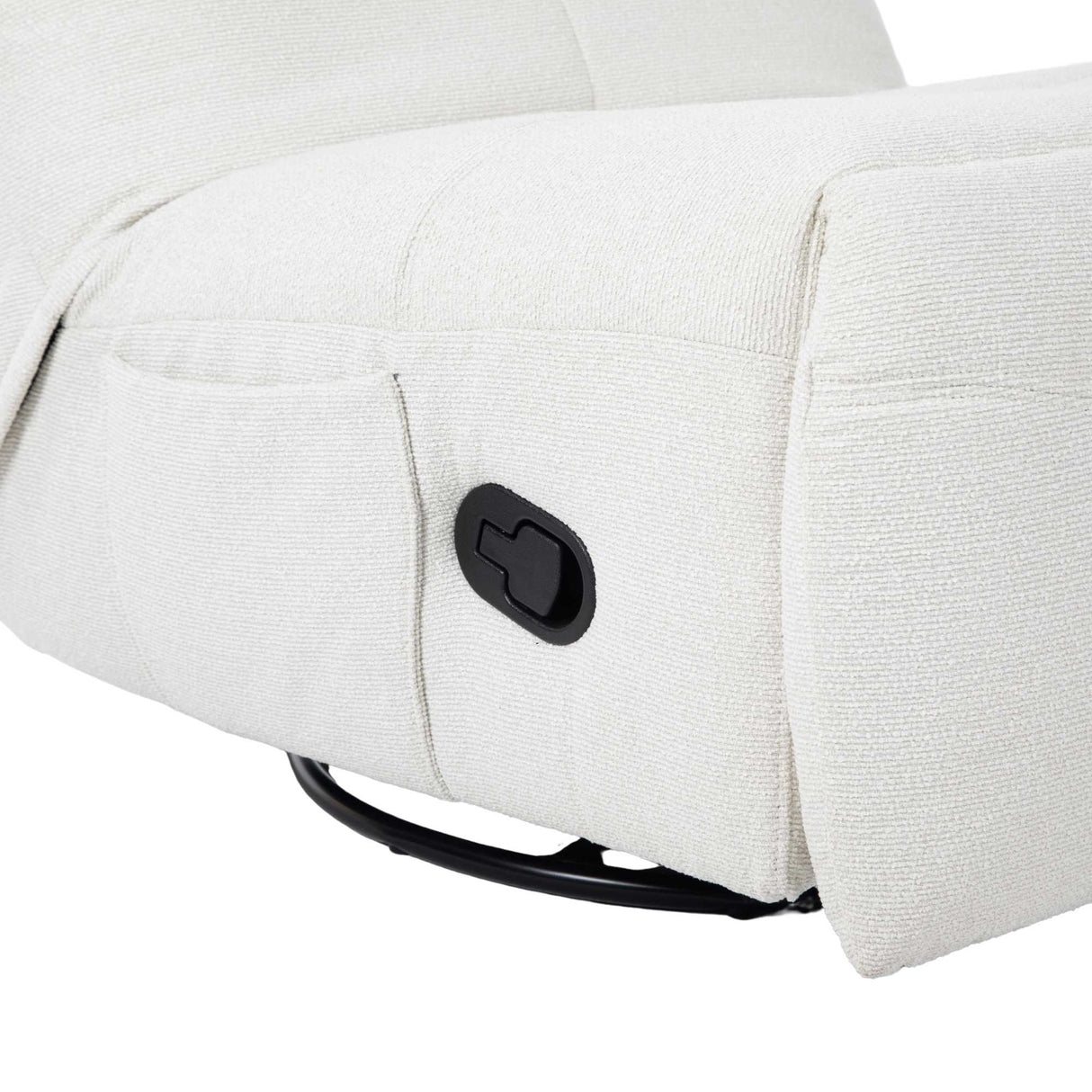 Relaxfauteuil - Off-white - Verstelbaar - Draaibaar - Modern