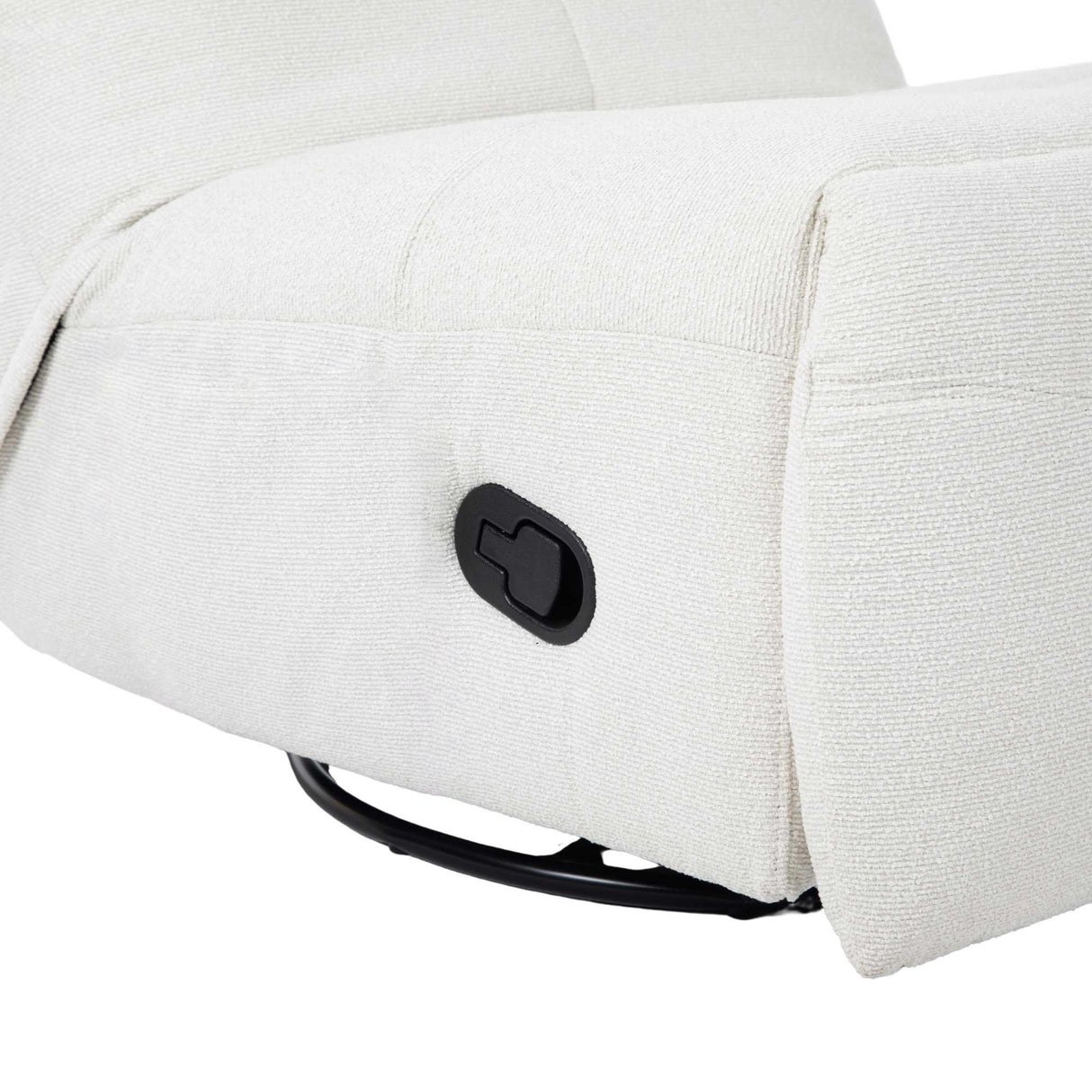 Relaxfauteuil - Off-white - Verstelbaar - Draaibaar - Modern