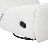 Relaxfauteuil - Off-white - Verstelbaar - Draaibaar - Modern