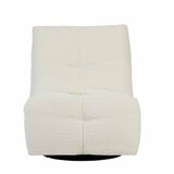 Relaxfauteuil - Off-white - Verstelbaar - Draaibaar - Modern