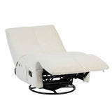 Relaxfauteuil - Off-white - Verstelbaar - Draaibaar - Modern