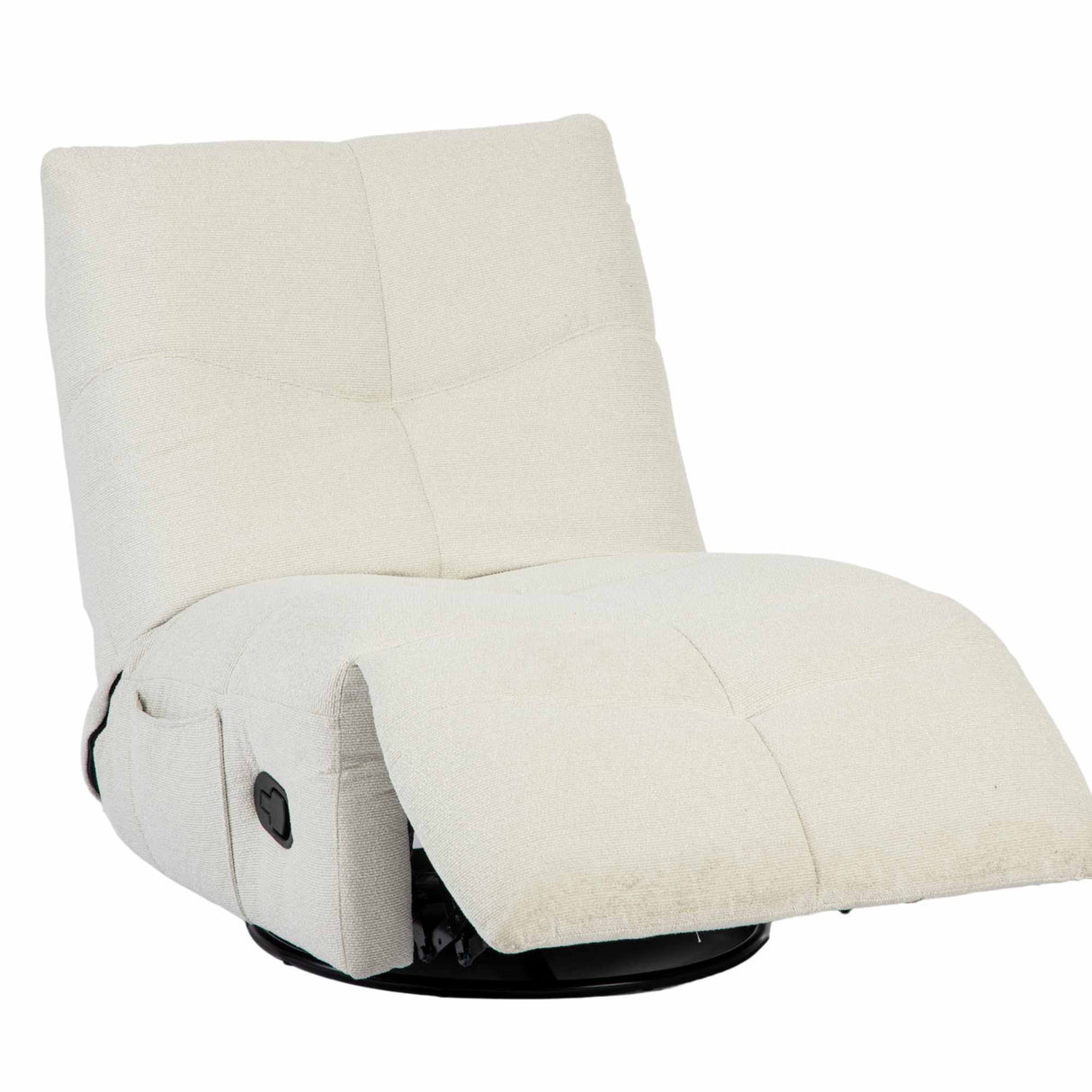 Relaxfauteuil - Off-white - Verstelbaar - Draaibaar - Modern