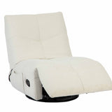 Relaxfauteuil - Off-white - Verstelbaar - Draaibaar - Modern
