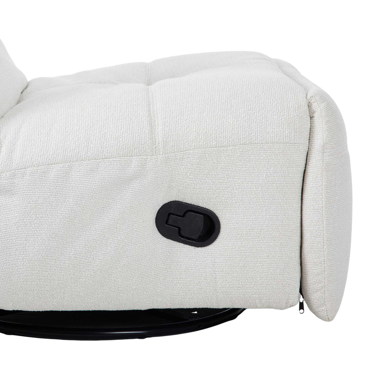 Relaxfauteuil - Off-white - Verstelbaar - Draaibaar - Modern