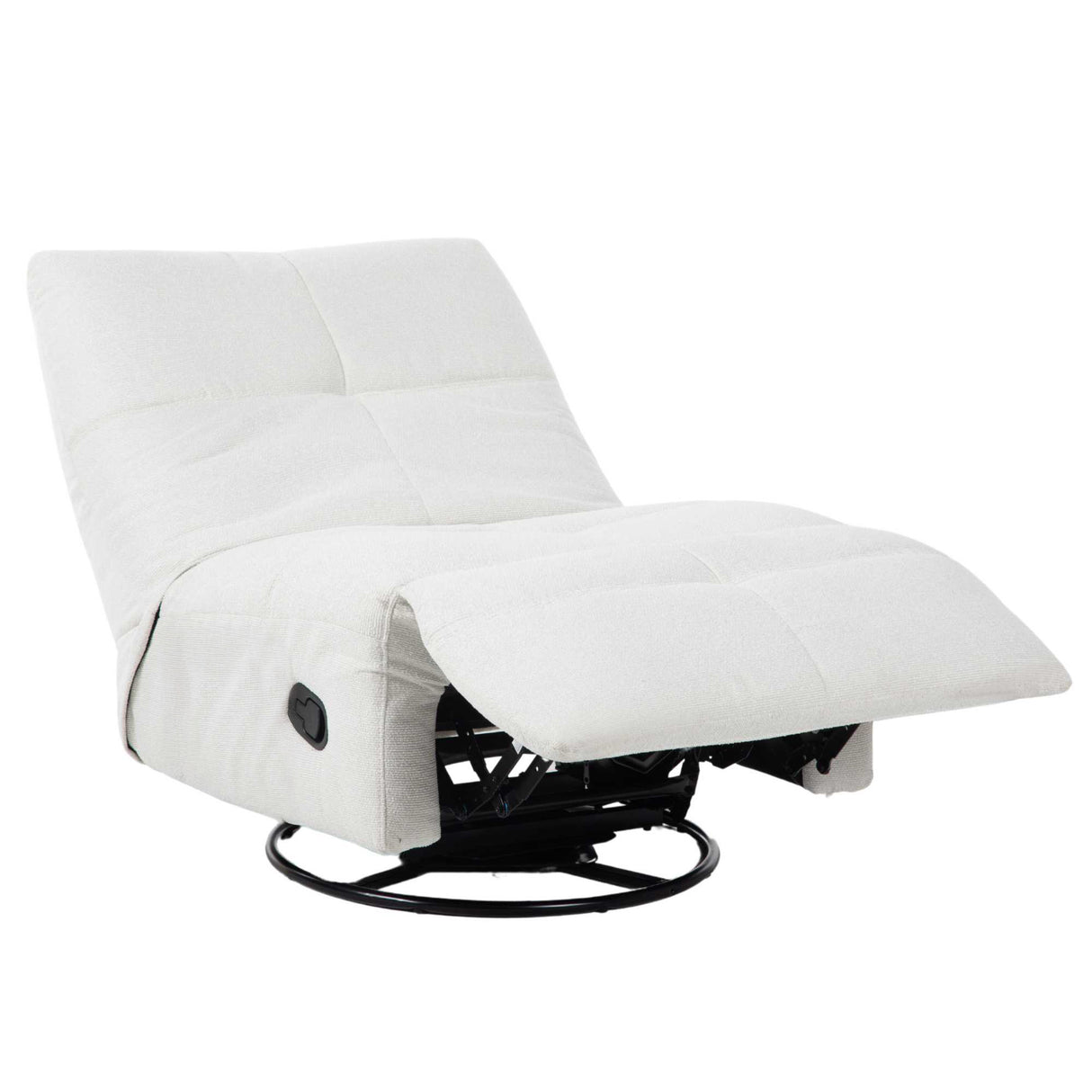 Relaxfauteuil - Off-white - Verstelbaar - Draaibaar - Modern