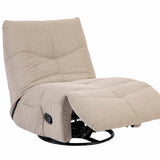 Relaxfauteuil - Taupe - Verstelbaar - Draaibaar - Schommelfunctie