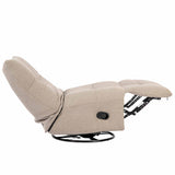 Relaxfauteuil - Taupe - Verstelbaar - Draaibaar - Schommelfunctie