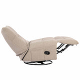 Relaxfauteuil - Taupe - Verstelbaar - Draaibaar - Schommelfunctie