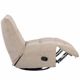 Relaxfauteuil - Taupe - Verstelbaar - Draaibaar - Schommelfunctie