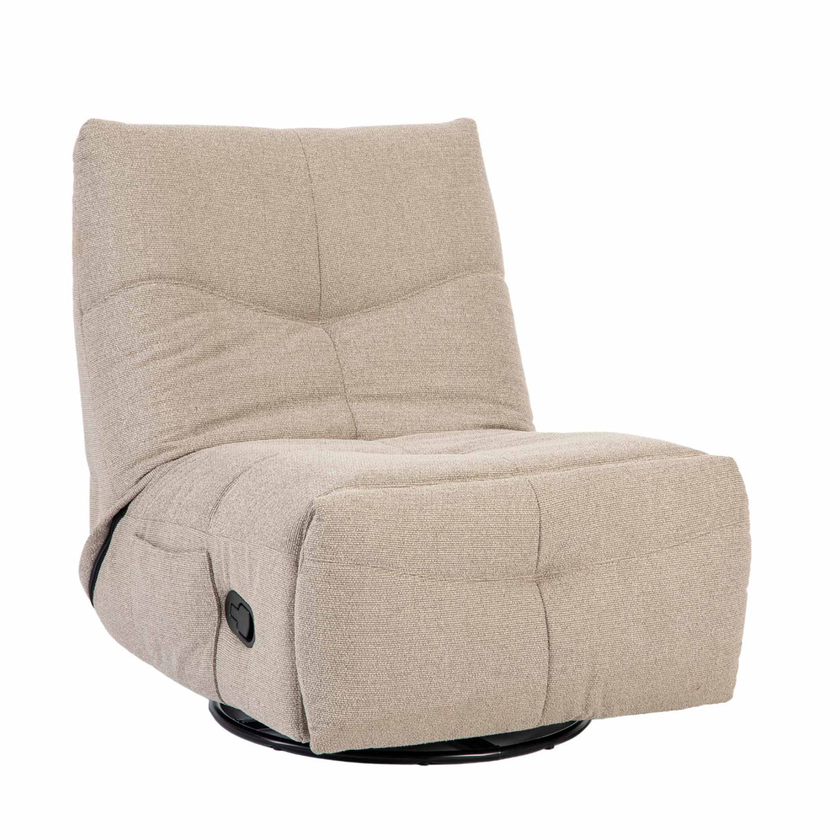 Relaxfauteuil - Taupe - Verstelbaar - Draaibaar - Schommelfunctie