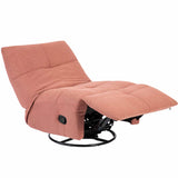Relaxfauteuil - Roze - Verstelbaar - Draaibaar - Modern