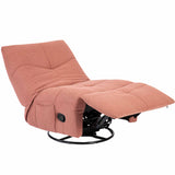 Relaxfauteuil - Roze - Verstelbaar - Draaibaar - Modern