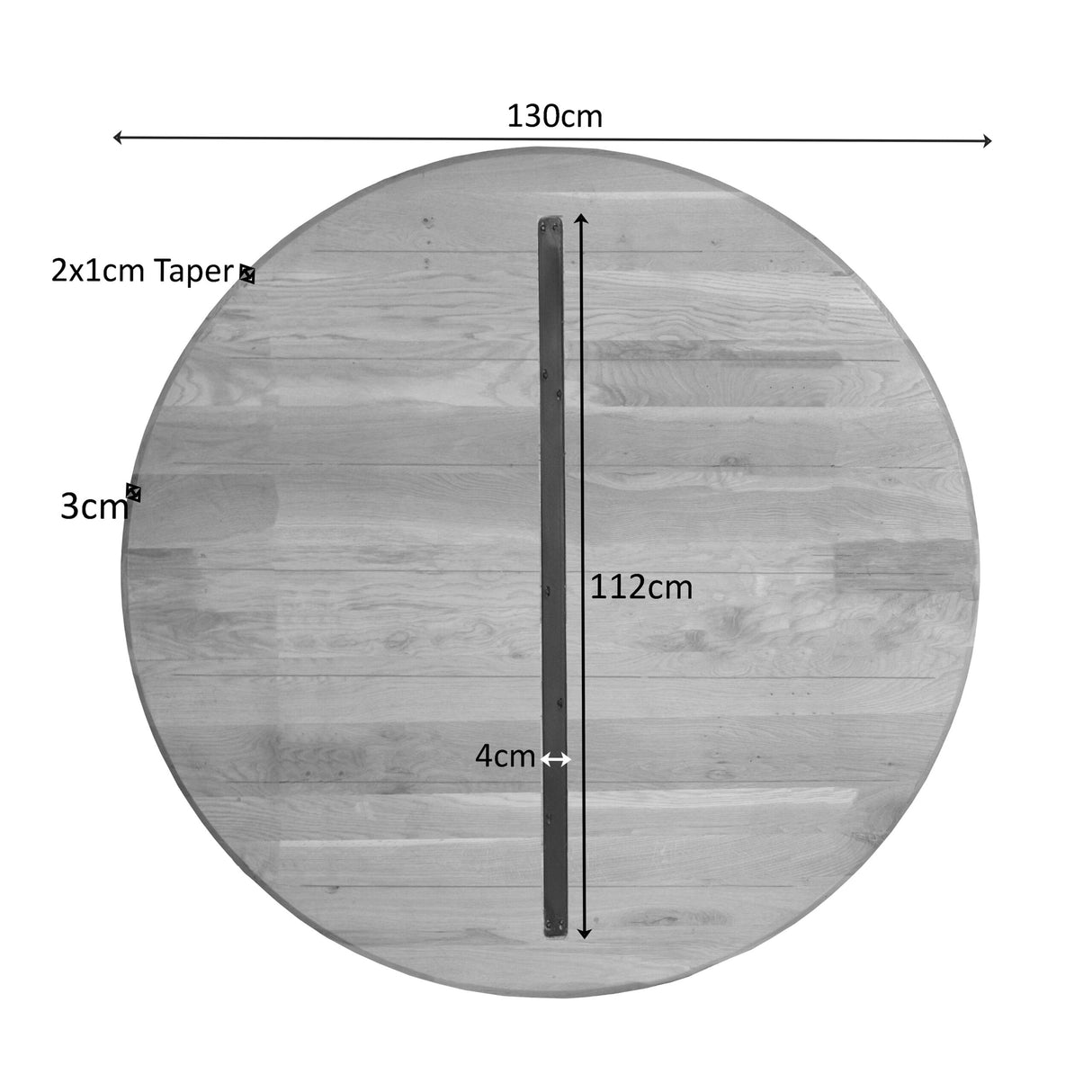 Eiken Blad Ferris 130 cm Naturel