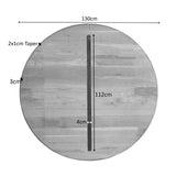 Eiken Blad Ferris 130 cm Naturel