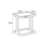 Bijzettafel Arvid Bruin Travertin 58 cm Starfurn