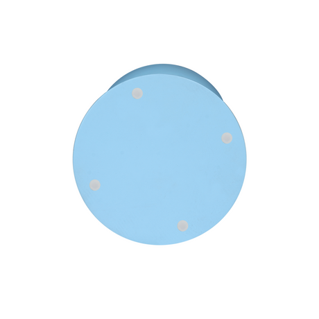 Bijzettafel van blauw mangohout, gestapeld organisch design, 30 cm, foto 4