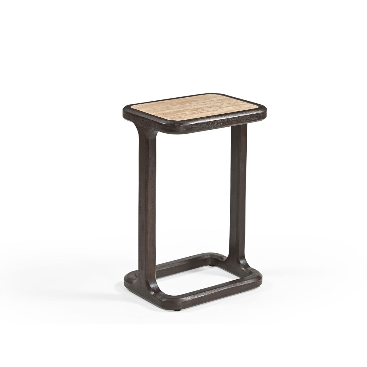 Bijzettafel - Bruin Mangohout & Travertin - Set van 2 End Tables Starfurn