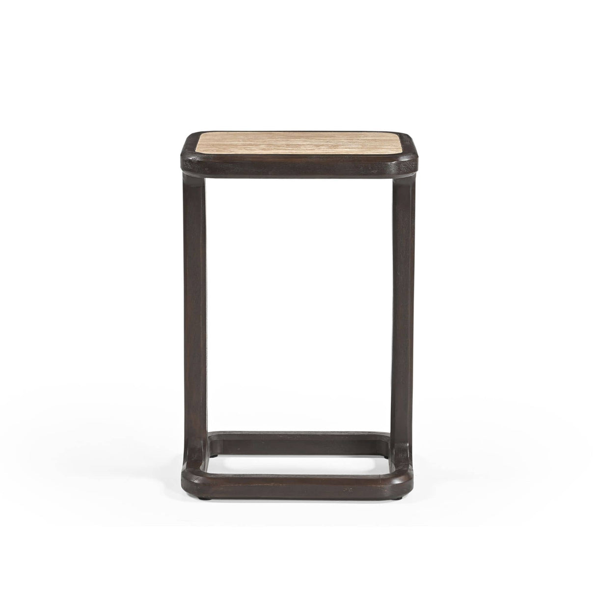 Bijzettafel - Bruin Mangohout & Travertin - Set van 2 End Tables Starfurn