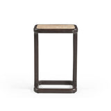 Bijzettafel - Bruin Mangohout & Travertin - Set van 2 End Tables Starfurn