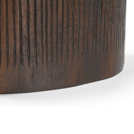 Bijzettafel - Bruin - Marmer - Mangohout - 60 cm End Tables Starfurn