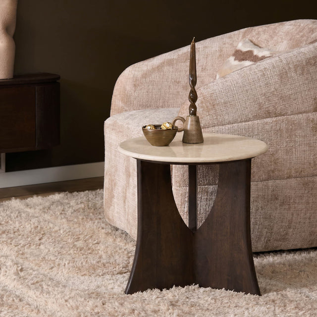 Bijzettafel Milo Botticino Marmer 50 cm Starfurn