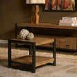 Bijzettafel - Naturel Mangohout - 60x60 cm - Met Onderblad End Tables Starfurn