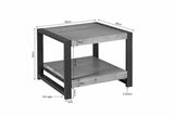 Bijzettafel - Naturel Mangohout - 60x60 cm - Met Onderblad End Tables Starfurn