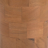 Bijzettafel - Naturel Mangohout - Travertin Blad - 33 cm End Tables Starfurn