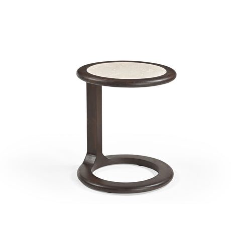Bijzettafel set - 2-delig - Bruin - Travertin End Tables Starfurn