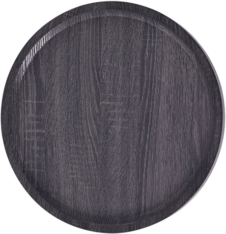 Bijzettafel Set Aspen (2-delig) – Rond – Hout & Zwart Metaal – Modern Design End Tables Knuska