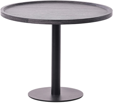 Bijzettafel Set Aspen (2-delig) – Rond – Hout & Zwart Metaal – Modern Design End Tables Knuska