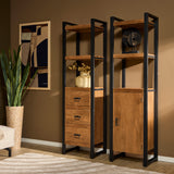 Boekenkast Boaz met deur Mangohout 55 cm Starfurn