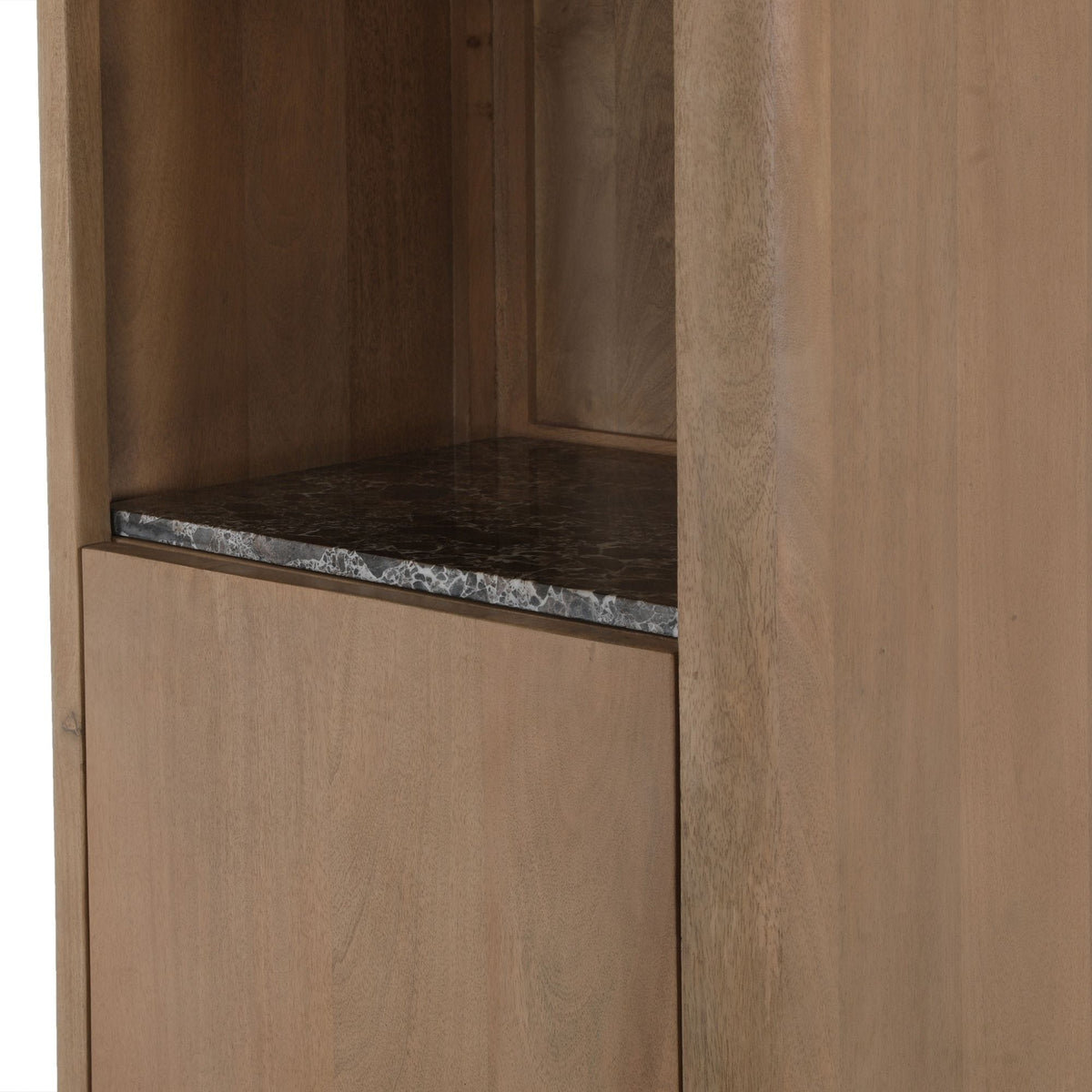 Boekenkast Dallas Naturel Mangohout 55 cm Starfurn
