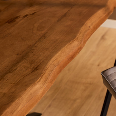 Boomstamtafel van naturel mangohout, 220 cm, foto 5