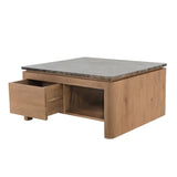 Bovenblad Salontafel Dallas Bruin Marmer Starfurn